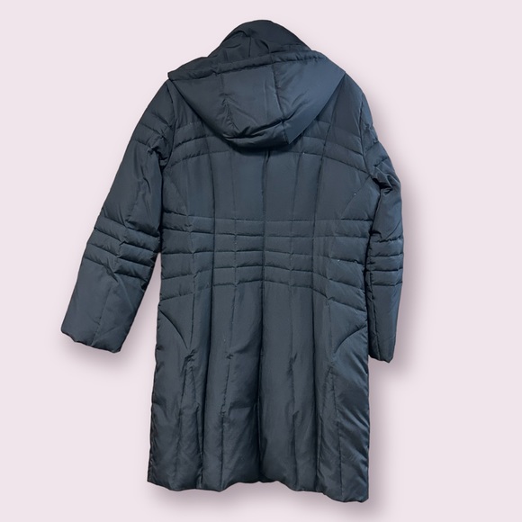 Calvin Klein Women’s Black Down Filled Hooded Puffer Coat Size Large - Picture 3 of 3